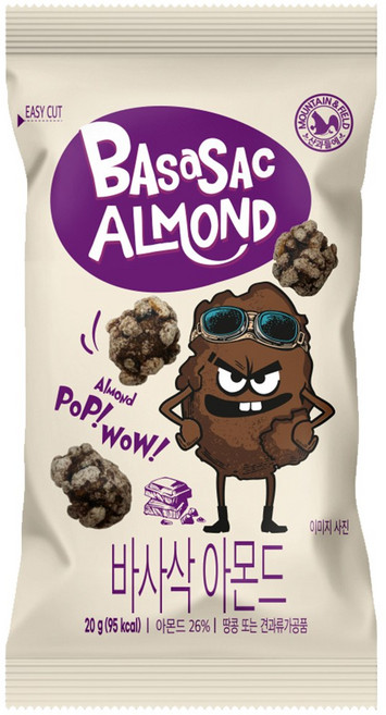 산과들에 하루견과 바사삭 아몬드, 20g, 30개