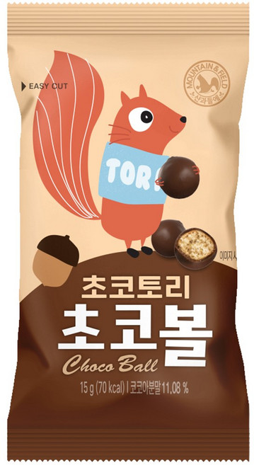산과들에 초코토리 초콜릿 초코볼, 15g, 30개