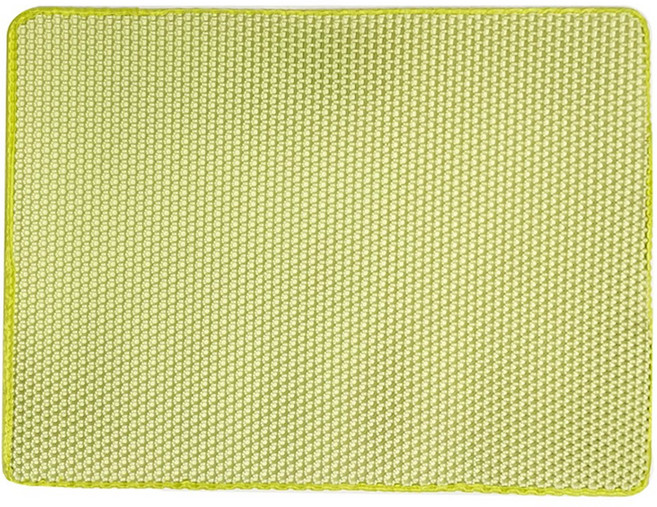 고양이 이중모래매트 사막화 방지 벌집 패드 발판 화장실 포켓형 대형 그린, 1개