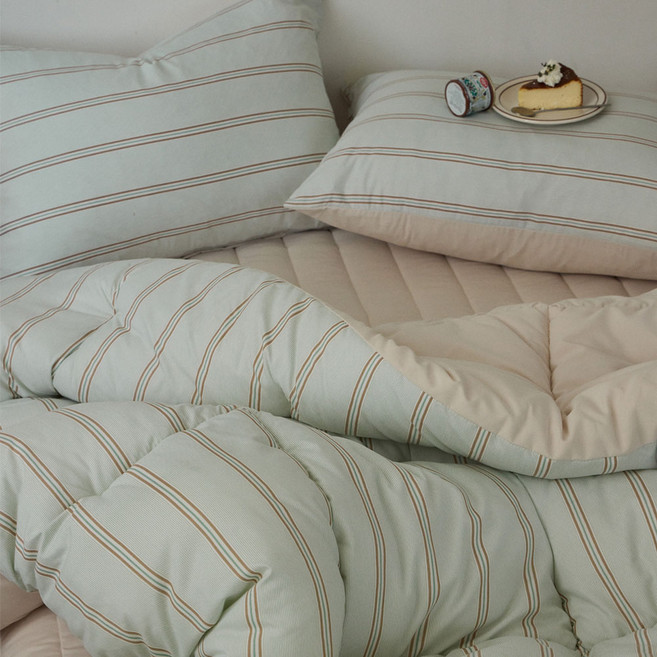 애프터홈 국내제조 먼지없는 알러지케어 부드러운 워싱 옥수수솜 사계절 차렵이불 세트