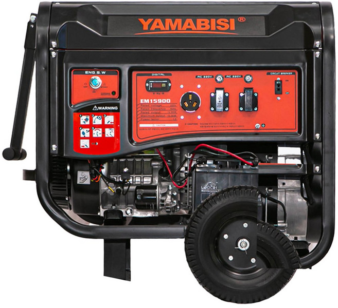 야마비시 용접용 발전기 13kW 인버터형 현장용 대용량 발전기 EM15900