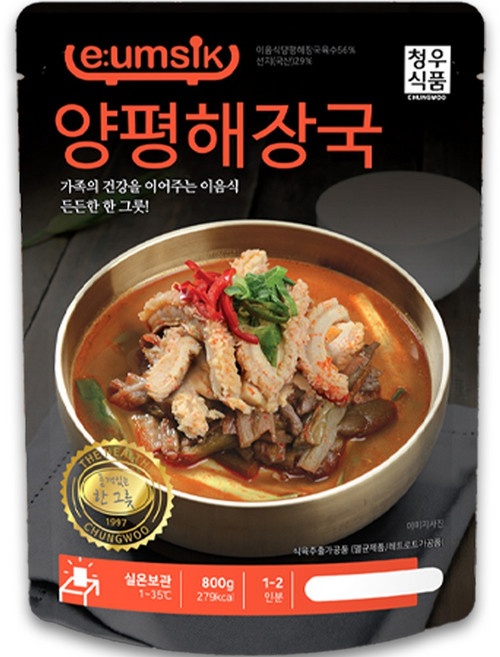 실온제품 이음식 양평해장국 800g, 20개