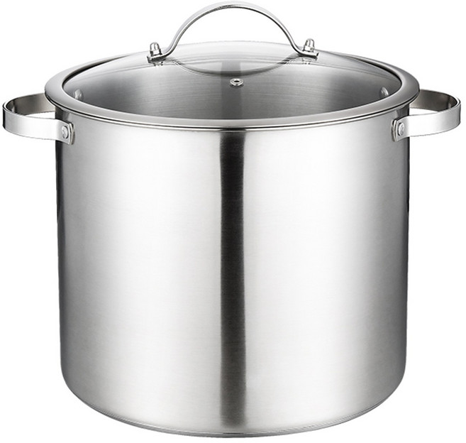 CookNest 양수 대형 스텐 곰솥 냄비 인덕션 들통, 1개, 은색, 30cm