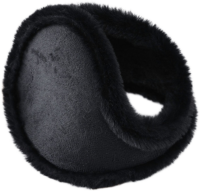 굿이스 겨울 귀마개 1+1 방한 귀도리, 1세트, 블랙