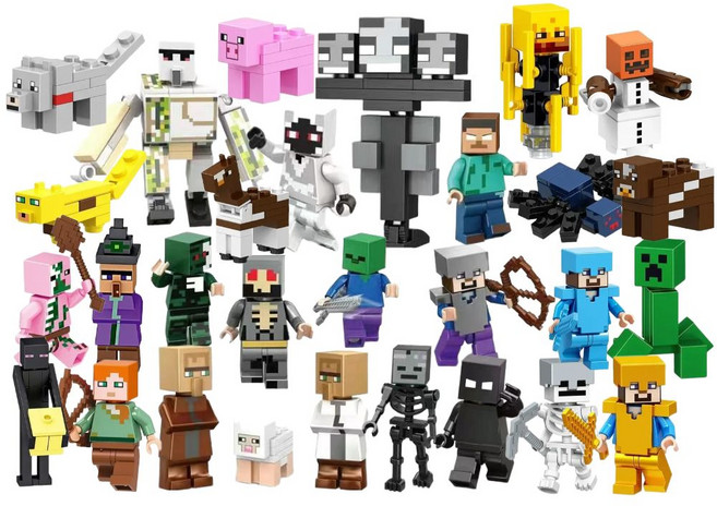 로이땅 몬스터 좀비 호환 블럭 미니 피규어, 29종 세트, 1개