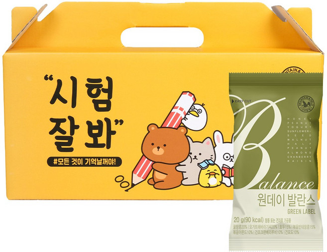 산과들에 원데이 발란스그린 20입 만점 선물세트, 1개