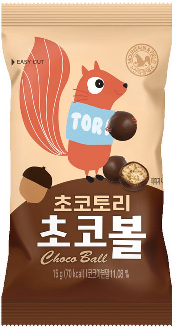 산과들에 초코토리 초콜릿 초코볼, 15g(1개), 20개