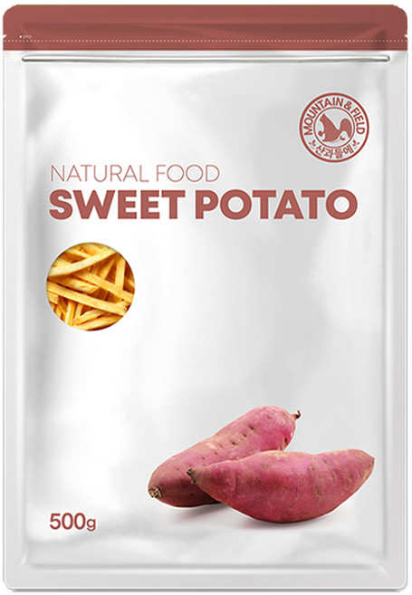 산과들에 고구마스틱 500g 2봉 바른간식, 상세설명 참조, 고구마스틱500g*2봉, 2개