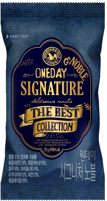 산과들에 원데이시그니처노블 하루한줌견과 25g 100봉, 100개