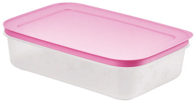 타파웨어 말랑 휘어지는 냉동용기 밀폐용기 슬림1L, 1세트, 1개