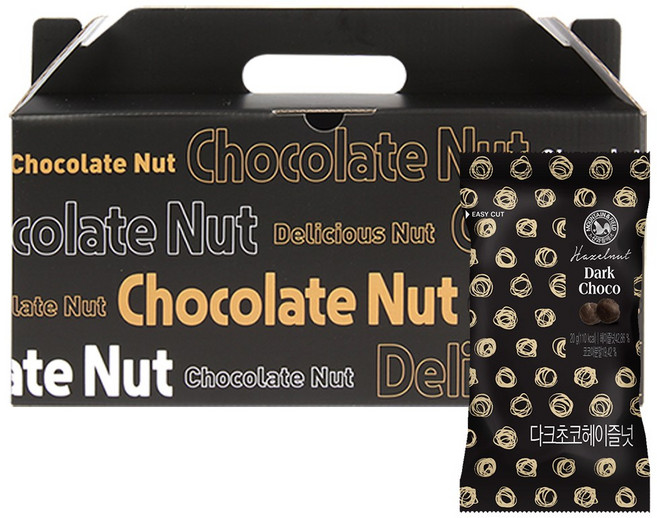 산과들에 다크초콜릿헤이즐넛 20봉 초콜릿 선물세트, 1개