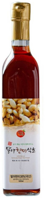 항아리 8년 숙성 천연 발아 현미식초 500ml 전통 자연 발효 식초 밀양 감익는마을, 1개