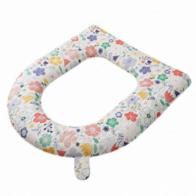 오릴리 화장실 변기시트 소프트한 EVA 방수 쿠션 모든 변기타입, 프레쉬 플라워