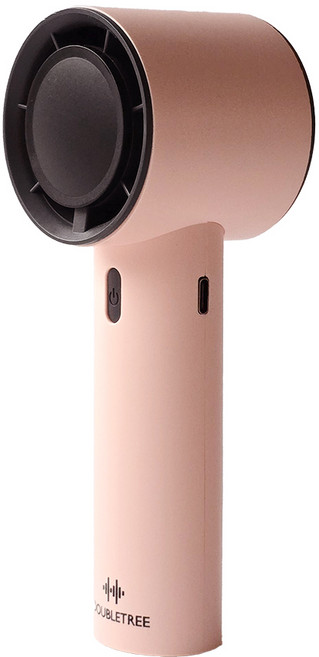 더블트리 휴대용 미니 안전 선풍기 BLDC모터 2200mAh, 핑크