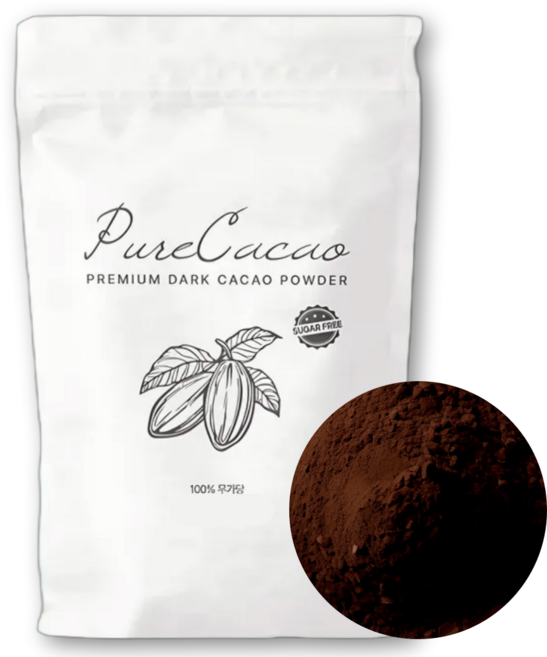 프리미엄 진하고 고소한 무가당 다크 카카오파우더 코코아파우더, 400g, 3개, 1개입