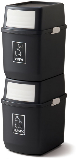 헤이미샤 재활용 가정용 분리수거함 2P (스티커 증정)