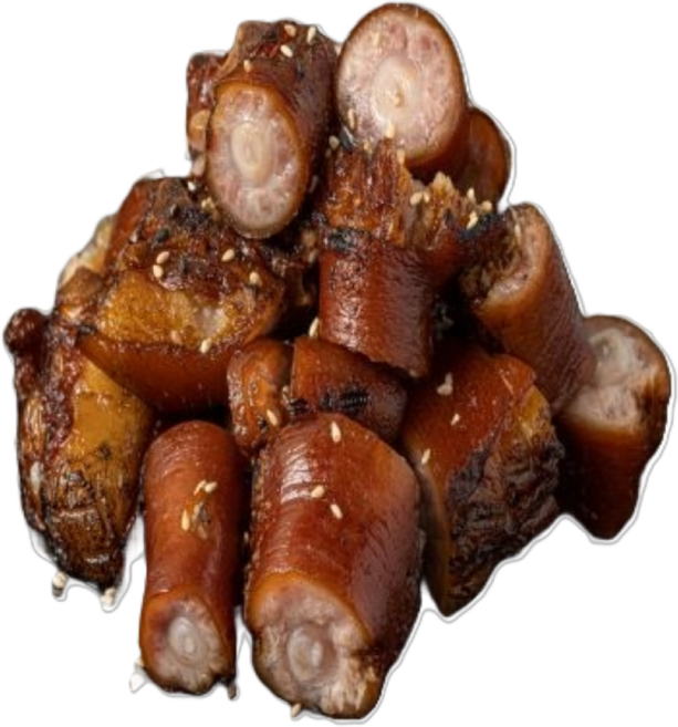 [100%국내산] 방구족발 쫀득쫀득한 불향 캠핑 꼬리족발, 400g, 5개