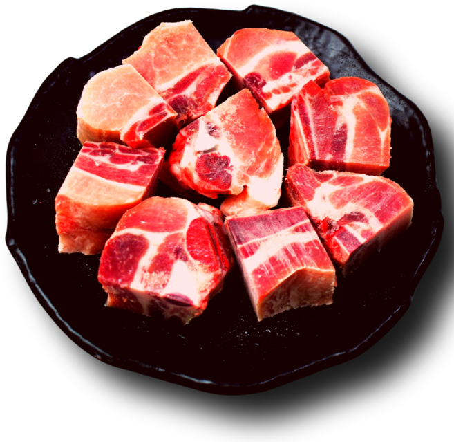 (내일도착) 미트컷 돼지고기 갈비 찜용 대용량 업소용 슬라이스, 1kg, 9개