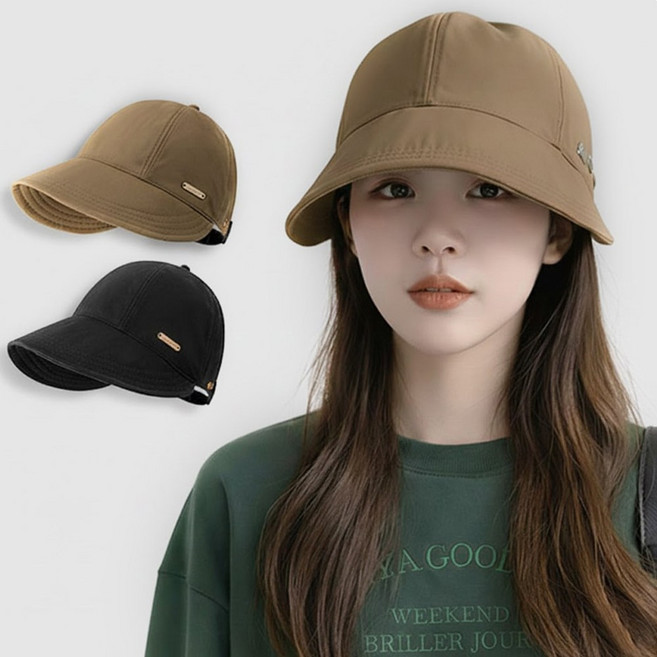 리츠제이 여성용 가벼운 에어리 버킷햇 벙거지 모자 2종