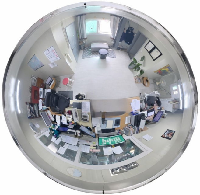 그린기획 국내산 실내 돔반사경 볼록거울, 돔360도, 1개, 은색