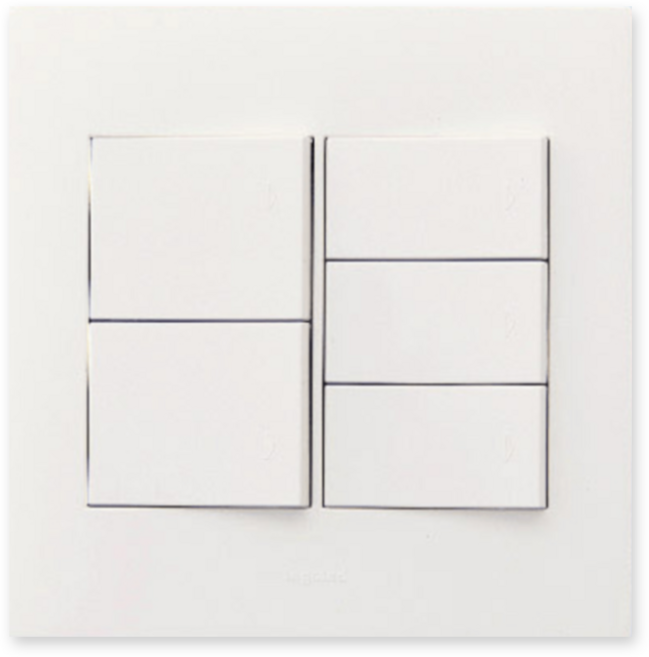 르그랑 아펠라 2개용 5구 스위치 화이트, 1개
