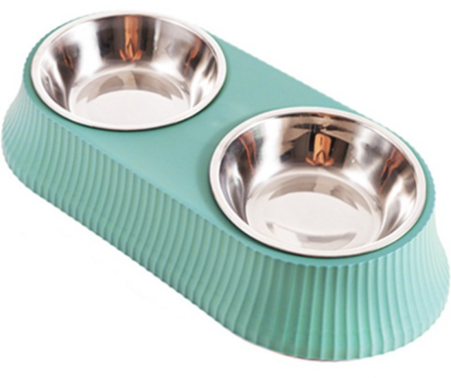 더블트리 목편안한 펫보울 멍멍이 냥이 밥그릇, 1개, 펫그린민트