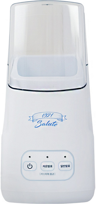 바이퀸 1921살루트 요거트 메이커 1L 그릭요거트 만들기 기계 요구르트 제조기, 화이트, 1개