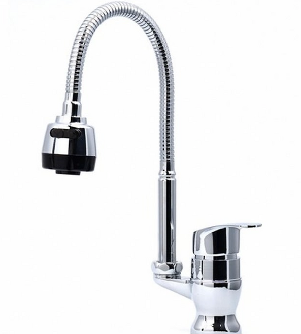 코브라 수전 주방 원홀 수도꼭지 싱크대 수전 씽크대 싱크 교체, 1개