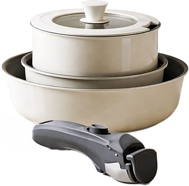 헤온 데일리 5종 인덕션 냄비 세트, 1개, 5종세트, 아이보리