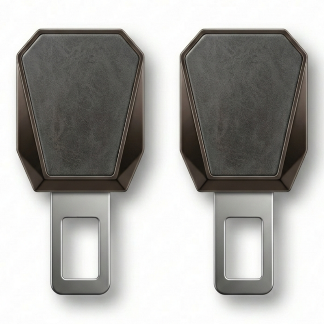 소넥스 안전벨트 연장클립 자동차 연장버클 전차종 호환, 1세트, 그레이 1+1