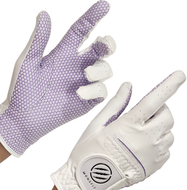 1+1 HKpick 괴물 골프장갑 논슬립 실리콘, 1세트, 여성 양손 각 2켤레(총4켤레)