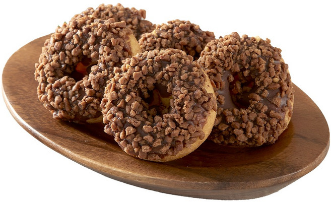 파르팜 초코크런치 도넛 27개입 디저트 선물 학교 급식 간식 빵, 27개, 20g