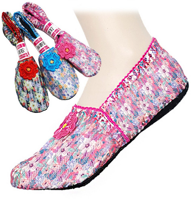 양말나라 [3족세트] 크로바 제니 꽃덧신 3켤레/ 지도리 미끄럼방지 여성 덧신 boatsocks ped socks sox footcover