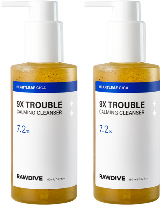 로다이브 어성초 9X 여드름 제로 앰플 피지 클렌징 2개, 150ml
