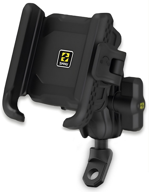 유알아이 SMNU N2 진동방지 오토바이 핸드폰 거치대 자전거 휴대폰거치대 자전거핸드폰거치대, 블랙+미러볼, 블랙+미러볼형