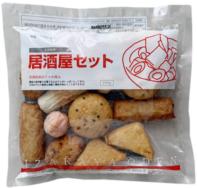 코다와리 이자카야 어묵 세트 일본어묵탕 오뎅탕, 294g, 2개