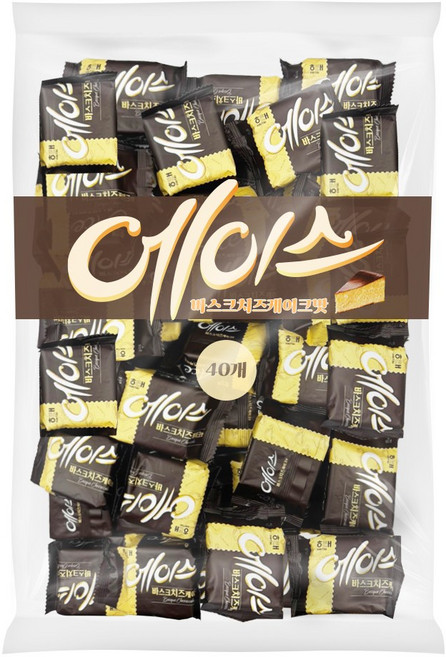 해태제과 에이스 과자 바스크 치즈케이크 대용량 크래커 40개(개별포장), 40개