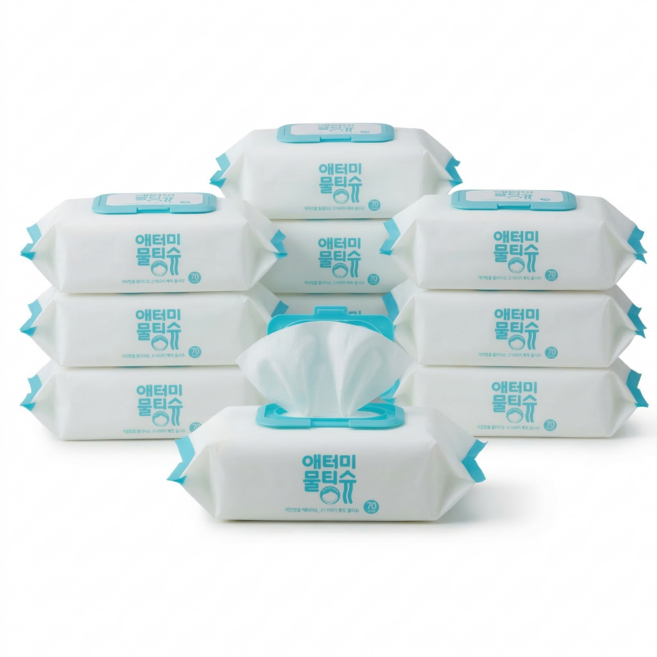 애터미 물티슈 70매 8팩, 70개입, 8개, 65g