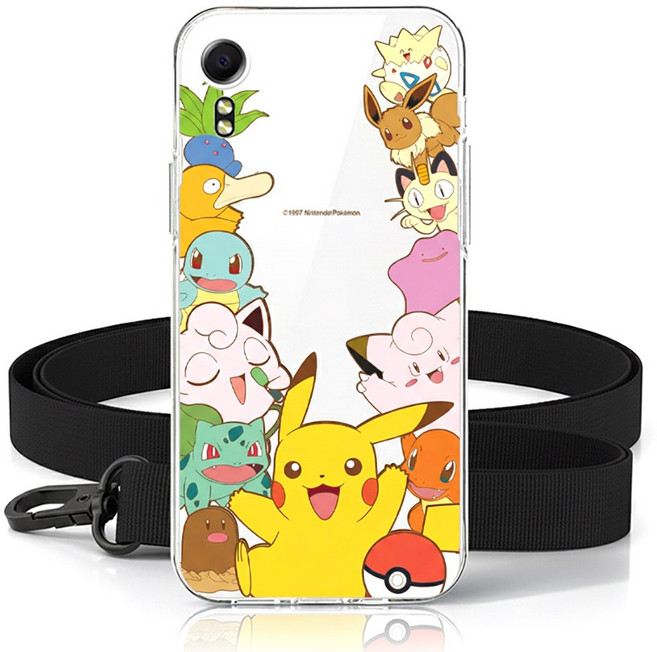 포켓몬 케이스 목걸이 스트랩 키즈폰 젬폰 포켓피스 폼폼푸린폰 에디션