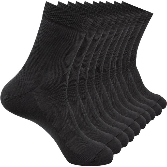 BYC 신사정장양말 망사 장목/중목 남성양말 10매 / 통기성좋고 빨리 마르는 남자양말