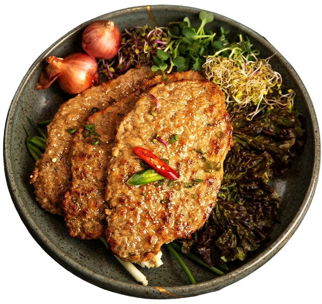 파르팜 광양식 넙적 불고기 1kg 떡갈비 패티 양념불고기 광양불고기, 1개