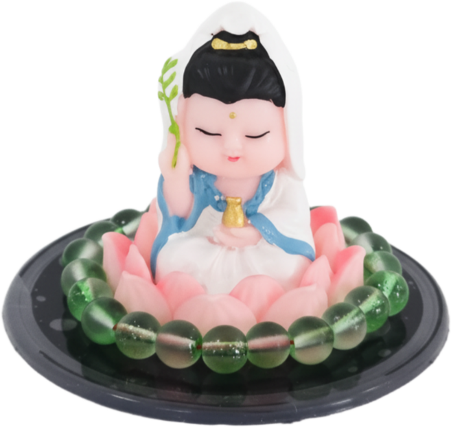 수달몽 미니부처 미니관음보살 불교인테리어 소품 차량용불교용품, 1개, 소형 미니관음보살