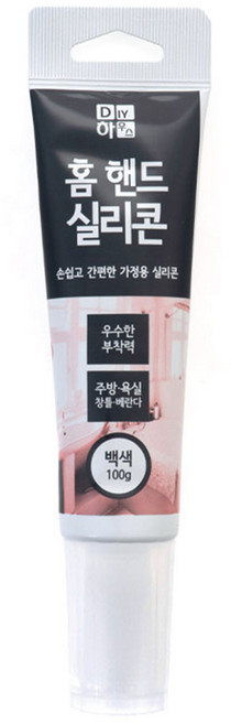 DIY하우스 홈핸드실리콘 백색 100ml, 1개