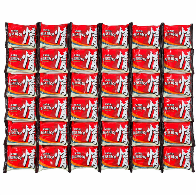 오리온 초코파이 정 대용량 40개 행사간식 사무실 과자, 1박스, 2kg