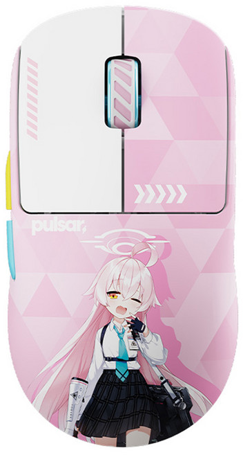 펄사 X2 CrazyLight 블루아카이브 호시노 에디션 무선 게이밍 마우스, 핑크, PX2CL207