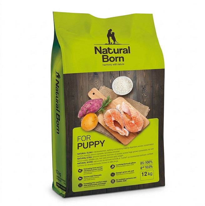 강아지 가수분해 연어 사료 내추럴본 퍼피, 1개, 가수분해연어, 1.2kg