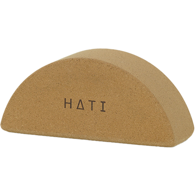 하티 반달블럭 스트레칭 종아리 허리 척추 레그 체형교정 릴렉서 요가블럭, 1개, 코르크 반달블럭