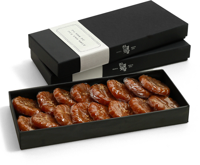 한결맛담 수제 찹쌀 약과 상자 포장 선물 바른약과, 40g, 16개