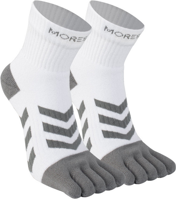 모어스텝 쿨맥스 흡한속건 파일 발가락양말 단목 / 쿨맥스 원사의 기능성과 적절한 쿠션감으로 스포츠 활동성 강화