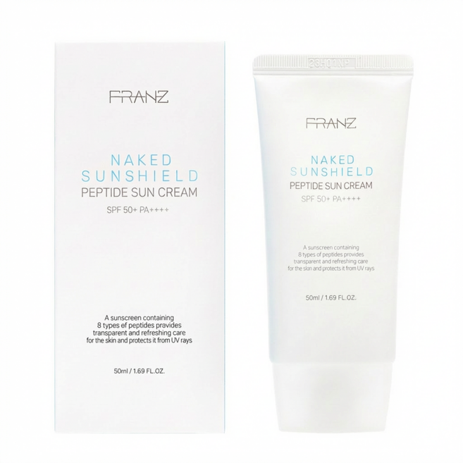 프란츠 네이키드 선쉴드 펩타이드 선크림, 6개, 50ml